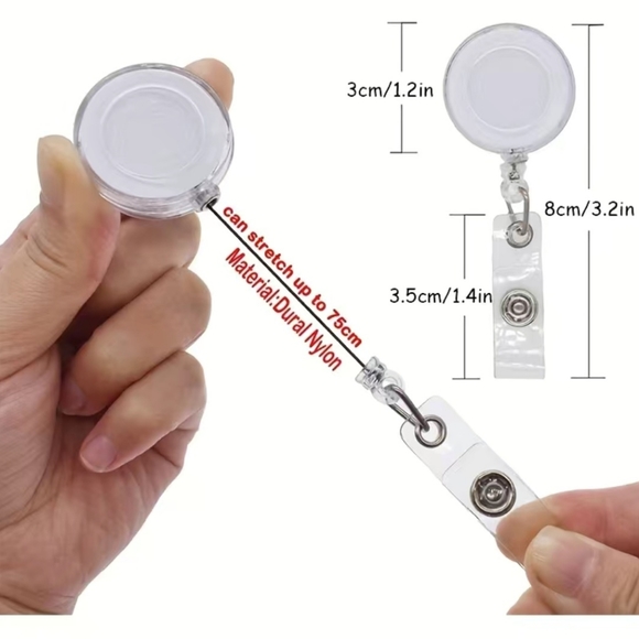 New Nurse Retractable Badge Reel Holder - Picture 3 of 4